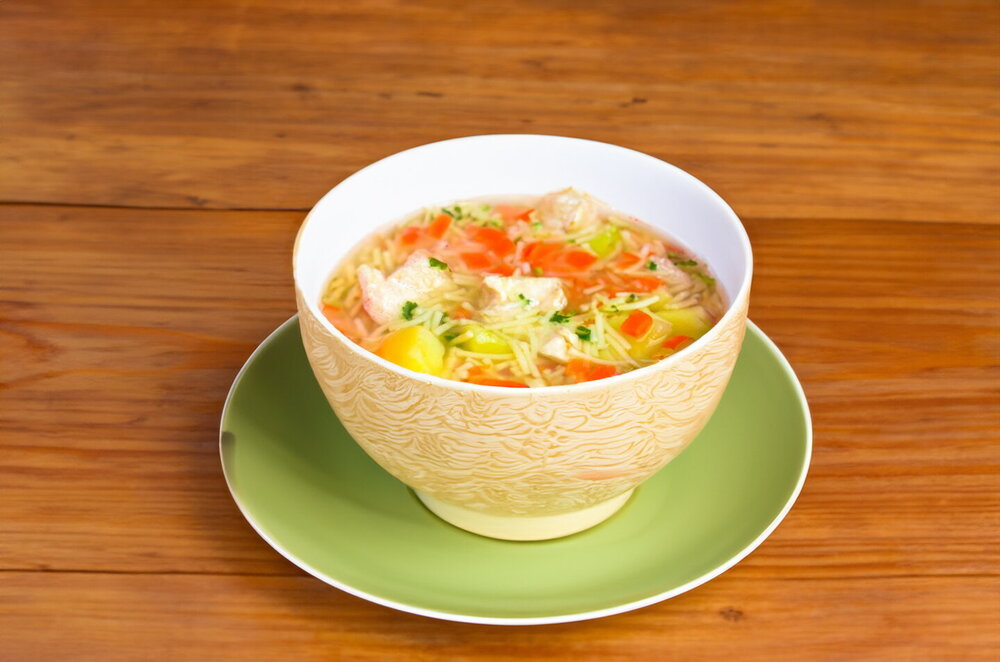 Chicken Fillet Soup with Potatoes and Vermicelli
