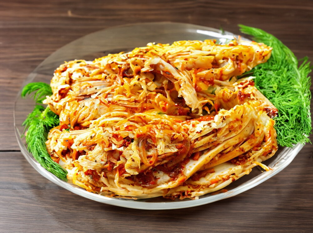 Quick Kimchi from Napa Cabbage