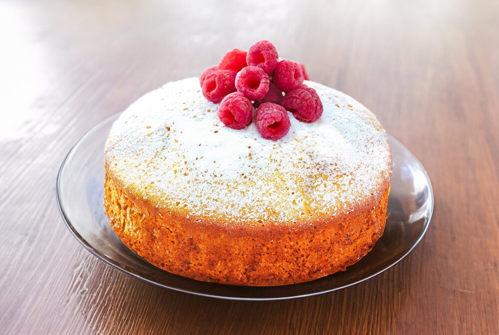 Fluffy Kefir Sponge Cake in the Oven for Cake