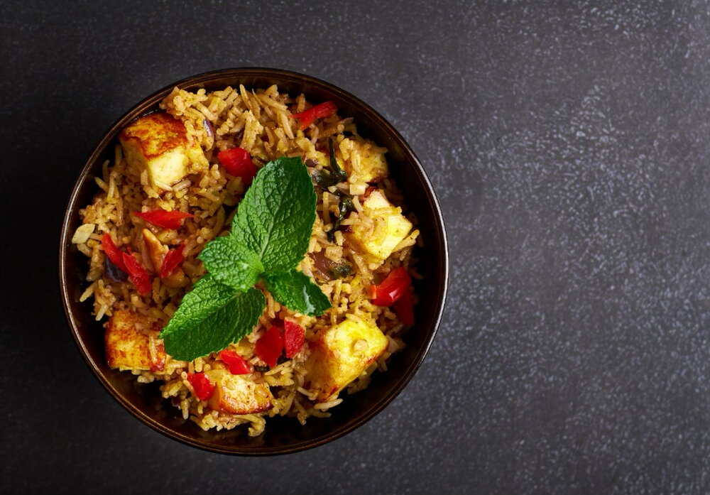 Chilli paneer traybake
