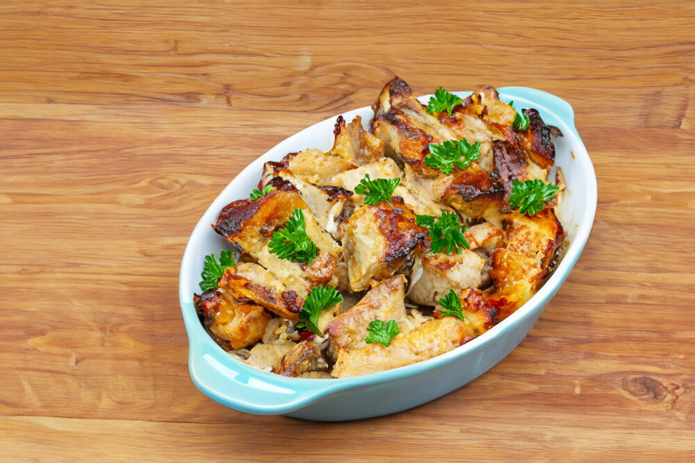 Pork Ribs with Apples and Honey in the Oven