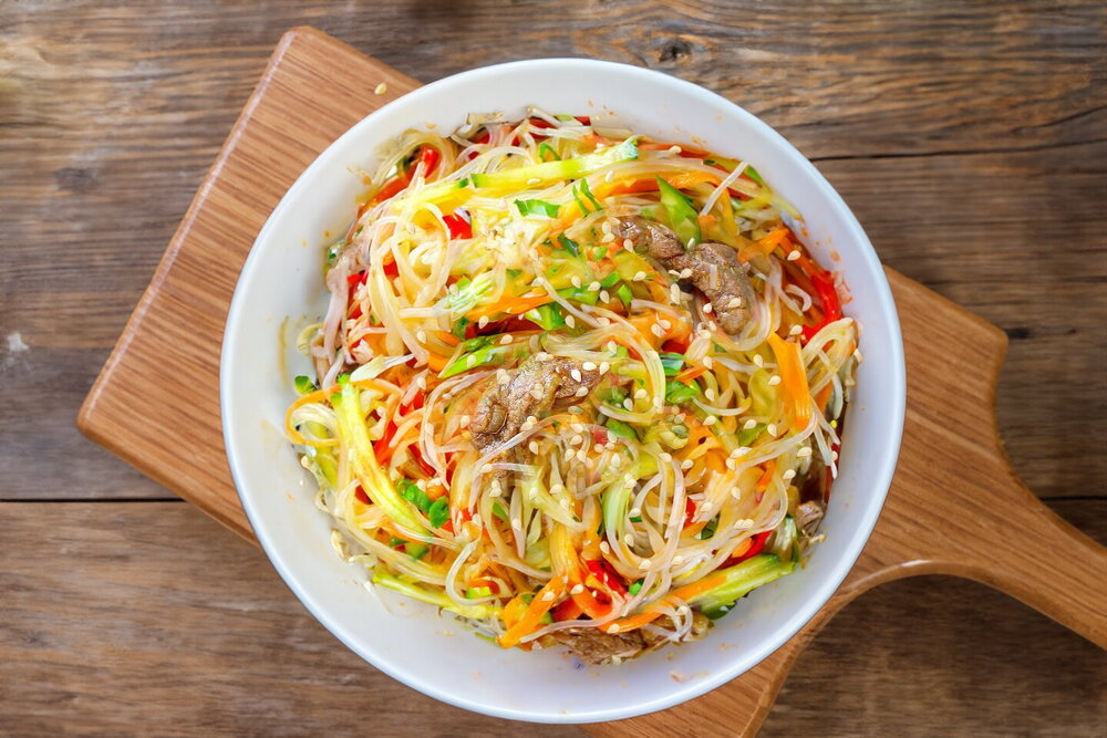 Glass Noodles with Beef and Vegetables