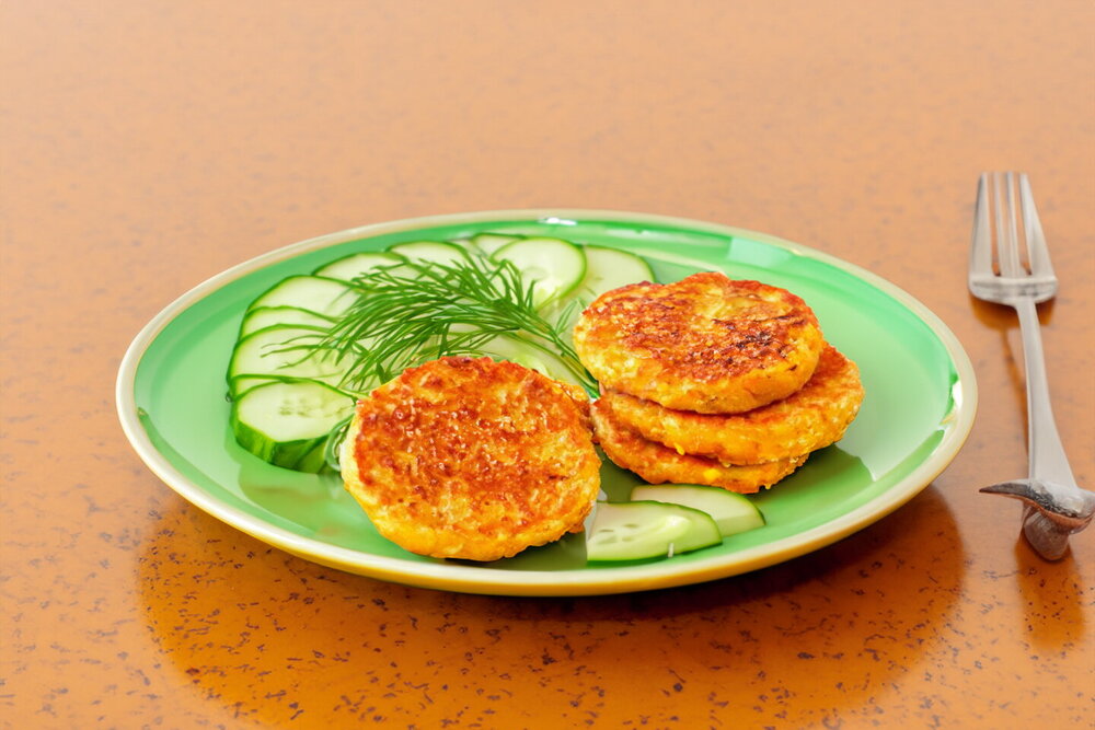 Pea Cutlets in a Pan