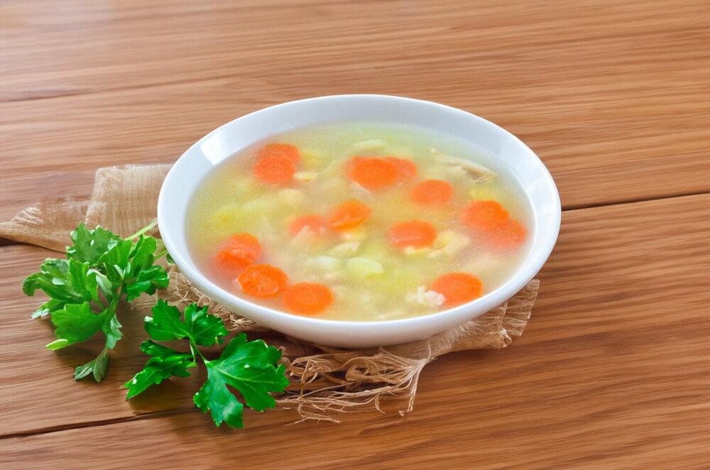 Chicken and Oat Flake Soup