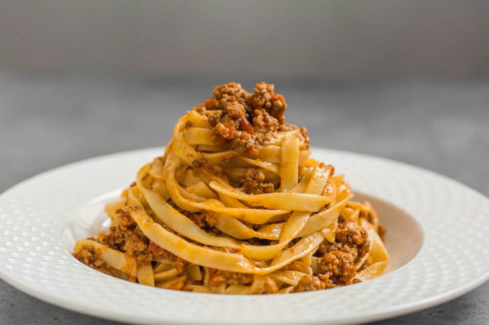 Beef ragù with pasta