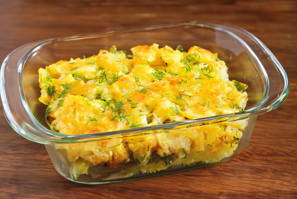 Layered Potatoes with Cheese in the Oven