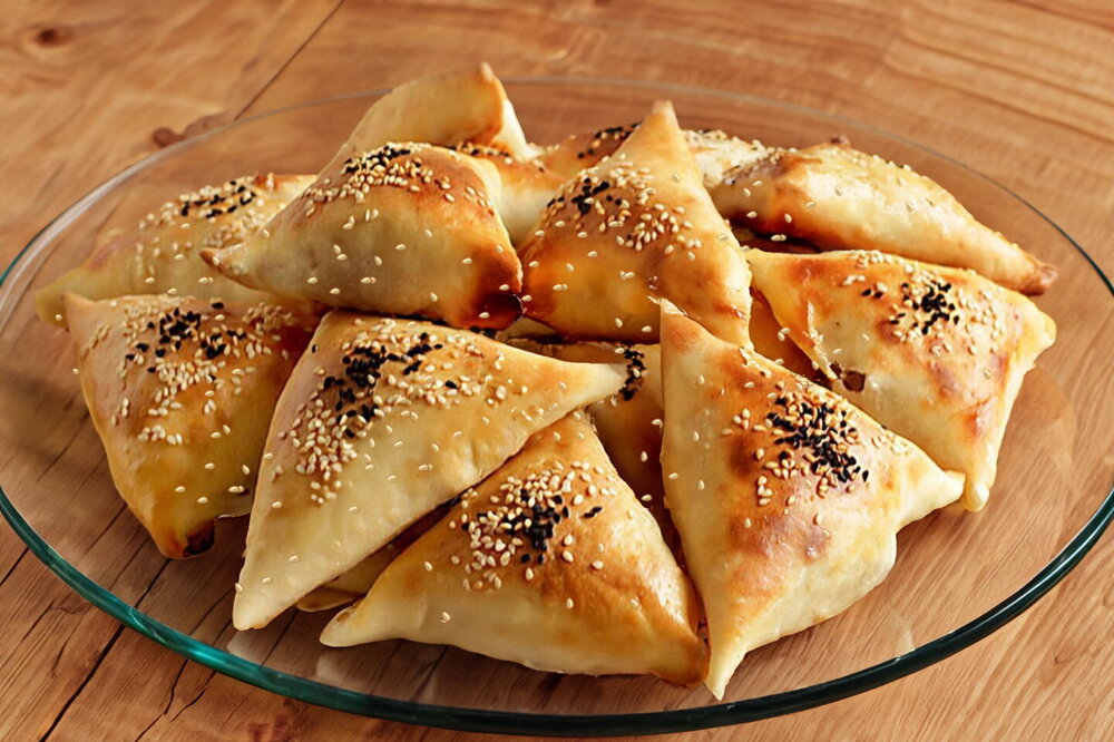 Puff Pastry Samsa with Minced Meat (Oven-Baked)