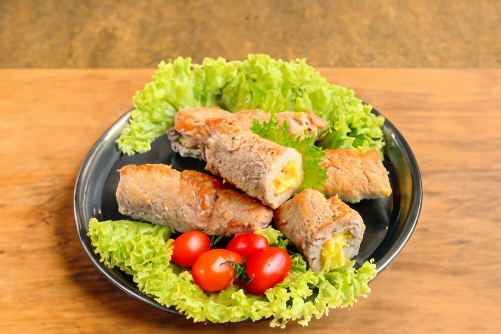 Pork Rolls with Cheese