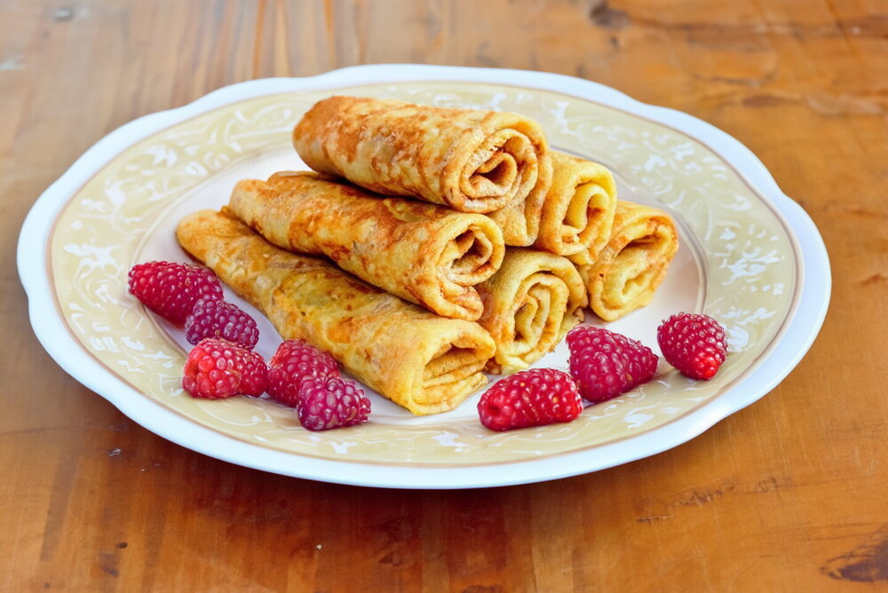 Pancakes with Milk and Water