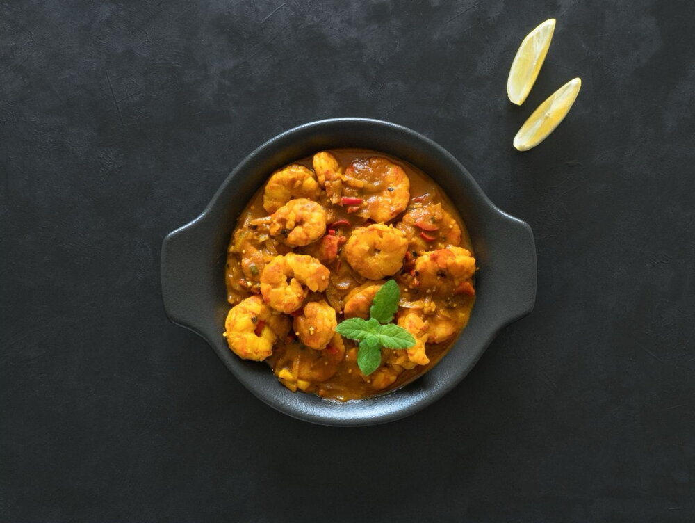 Prawn curry with coconut milk