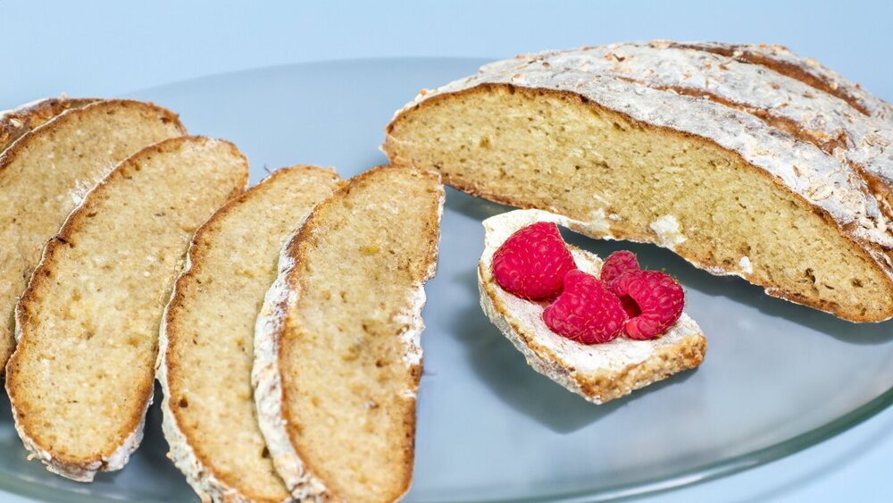 Wheat and Rye No-Yeast Bread with Kefir