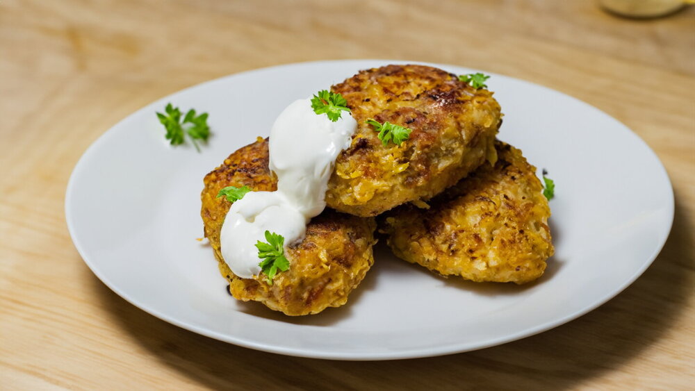 Cabbage Cutlets with Mushrooms and Spices