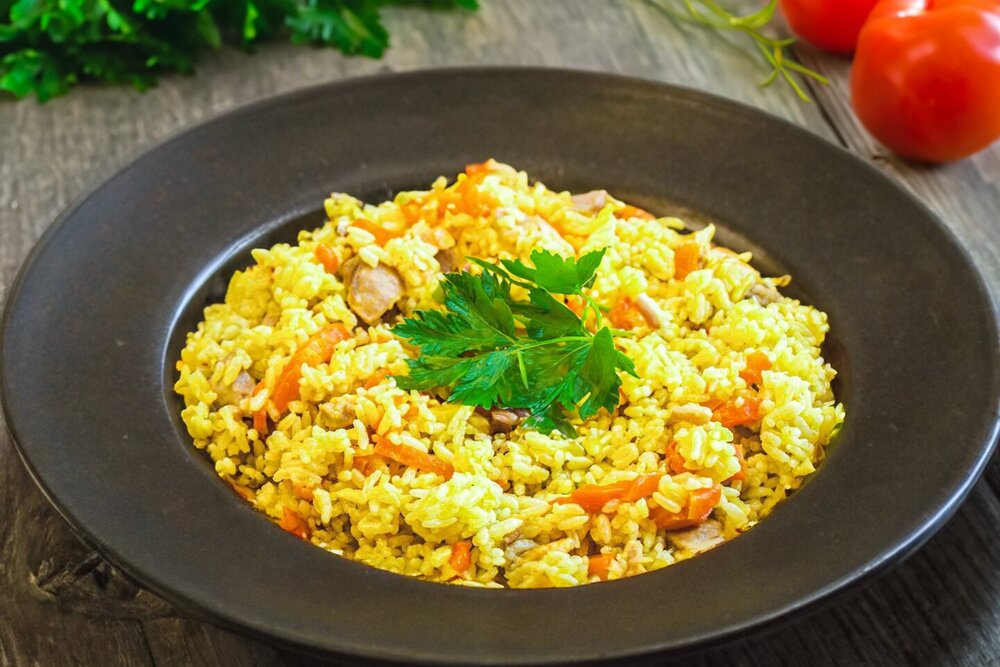 Fluffy Chicken Pilaf in a Multicooker