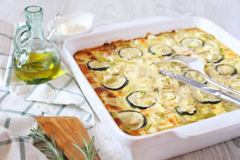 Zucchini gratin