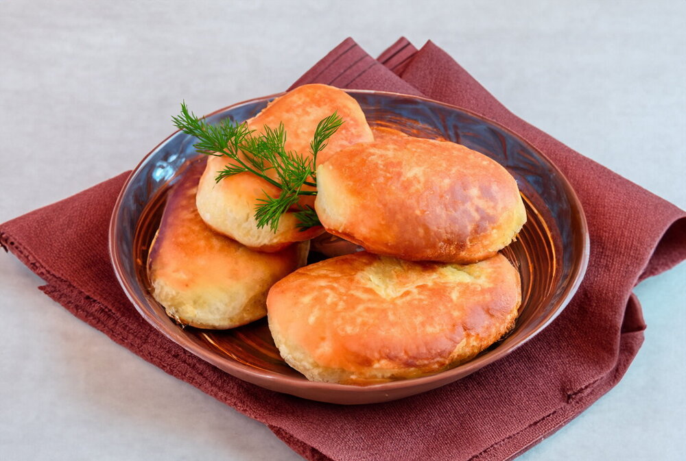 Pan fried puffy buns