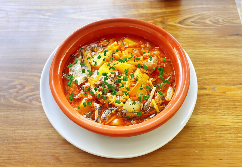 Tomato Sprat Soup with Vermicelli