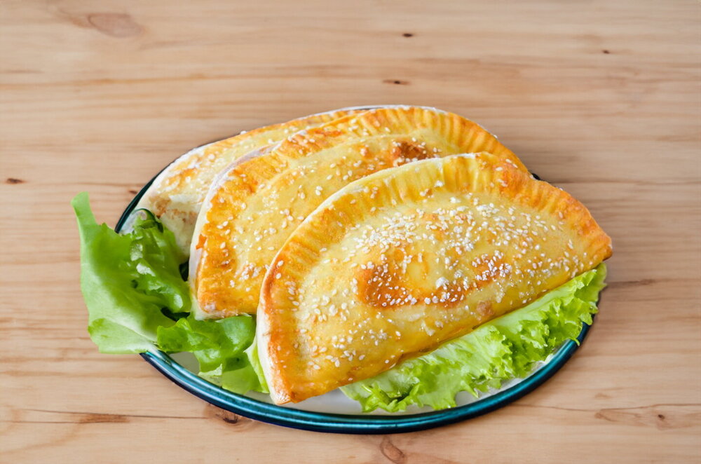 Baked Chebureki with Minced Meat
