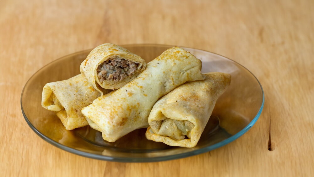 Choux Pancakes with Meat Filling