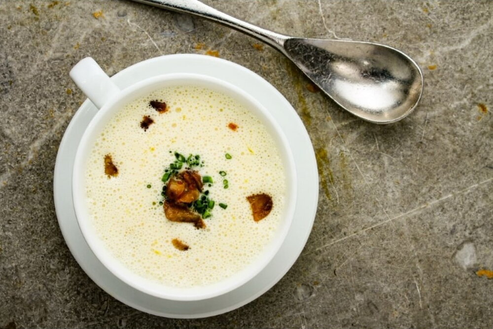 Creamy celeriac soup