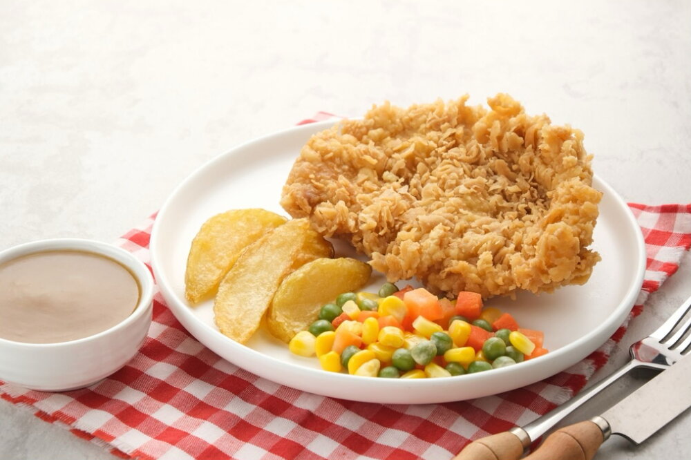 Crispy parmesan chicken