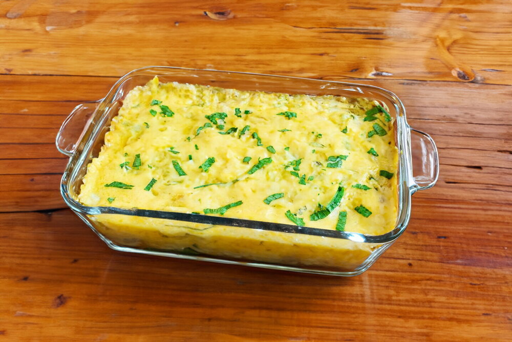 Zucchini Casserole with Chicken and Cheese (Baked in the Oven)