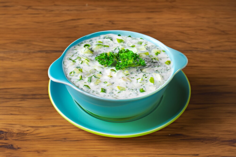 Cold Kefir Soup with Cucumber