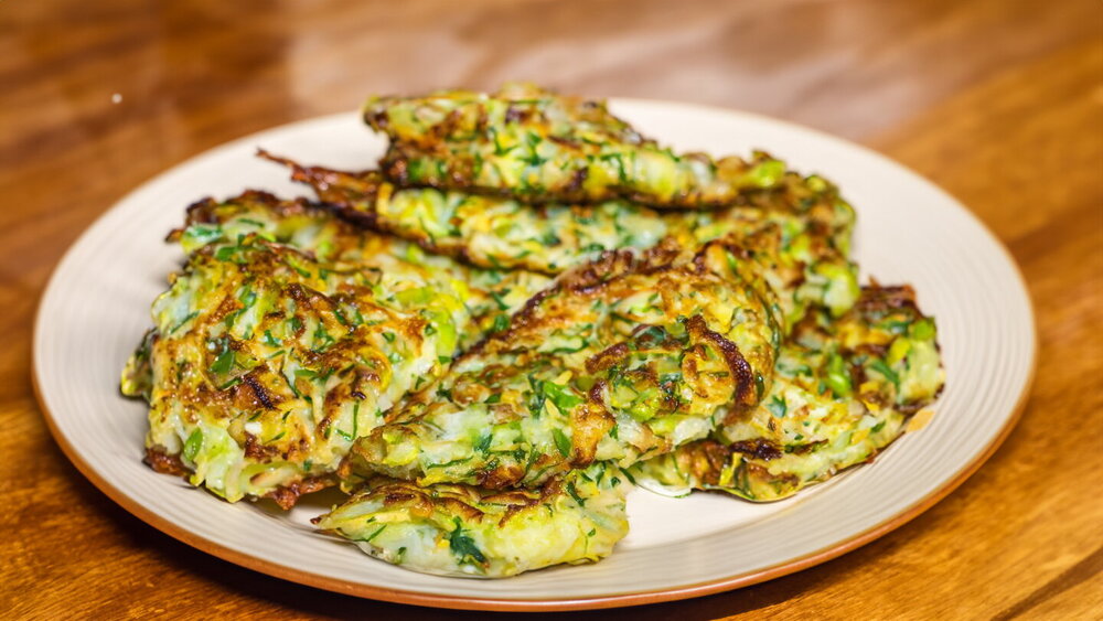 Zucchini Fritters with Garlic and Dill