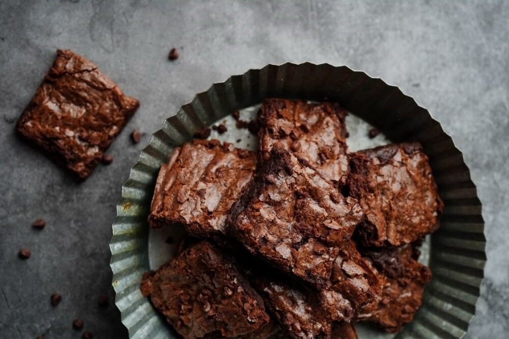 Double chocolate brownies