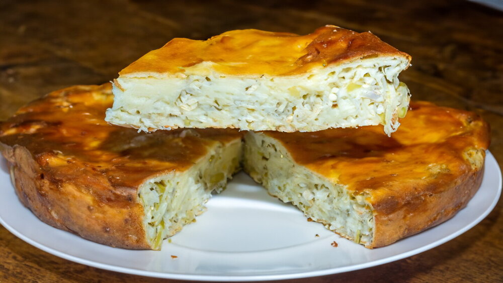 Cabbage Pie without Yeast