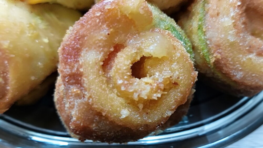 Juicy Zucchini Rolls with Ham Deep-Fried
