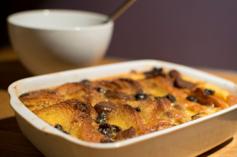 Easy bread and butter pudding