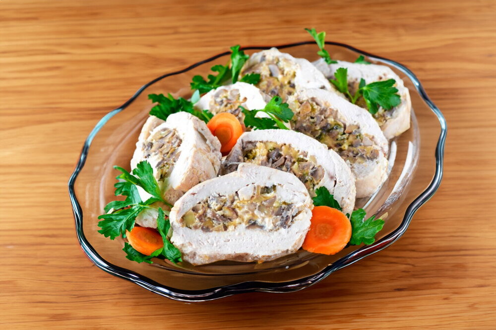 Oven-Baked Chicken Fillet Roll