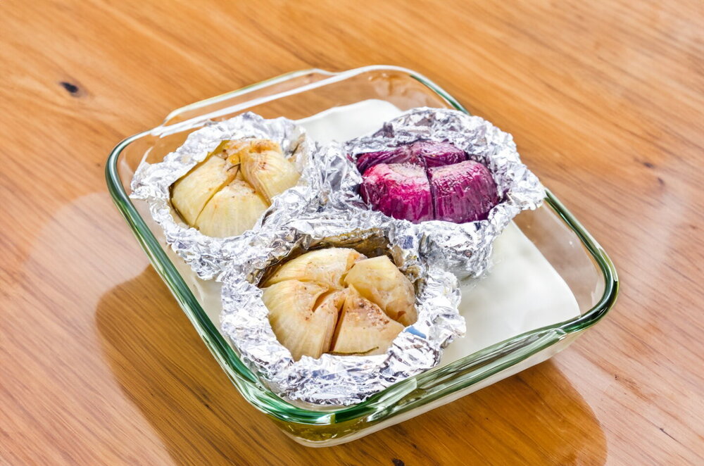 Baked Onions in Foil
