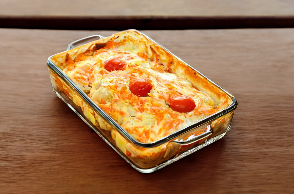 Cod Baked with Potatoes in the Oven