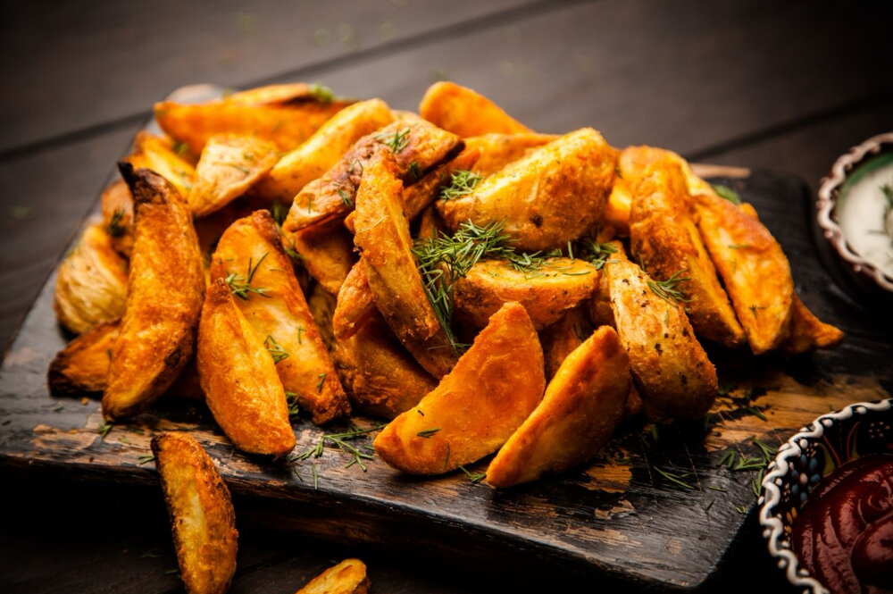 Healthy oven chips