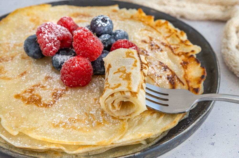 Thin pancake recipe (crepes)