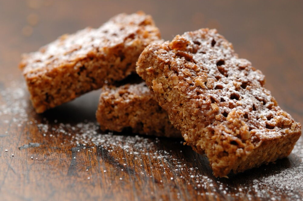 Gingerbread flapjacks