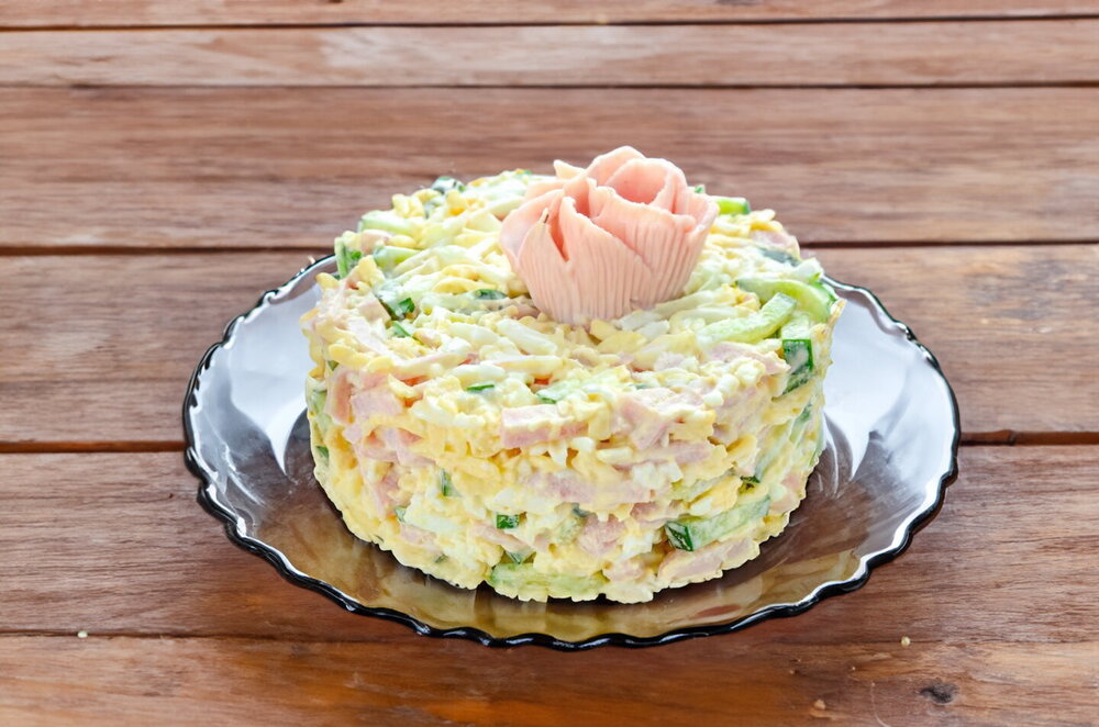 Tender Ham and Cucumber Salad