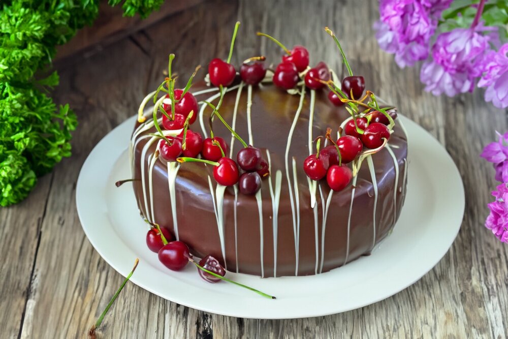 Drunken Cherry Cake
