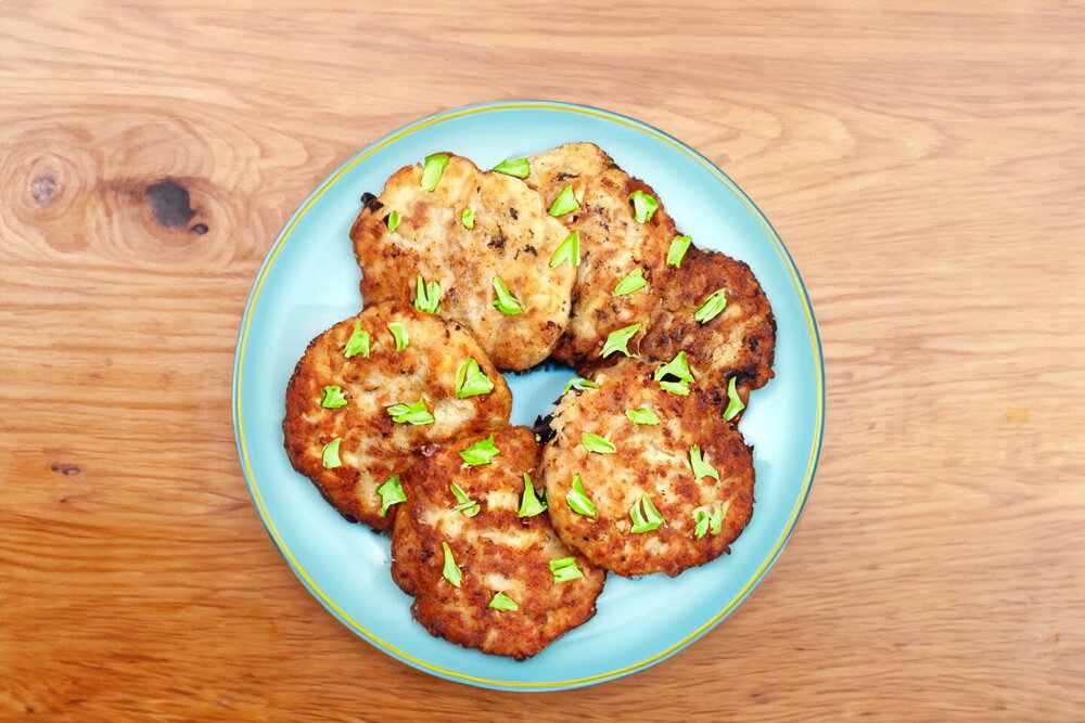 Chicken Thigh Patties with Cream Cheese