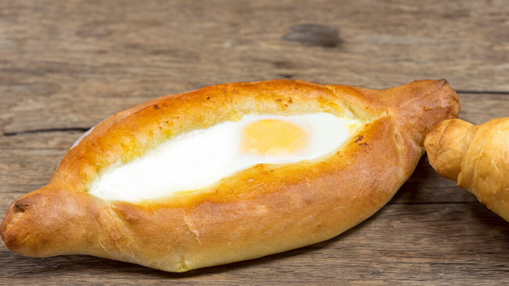 Oven-Baked Khachapuri with Egg