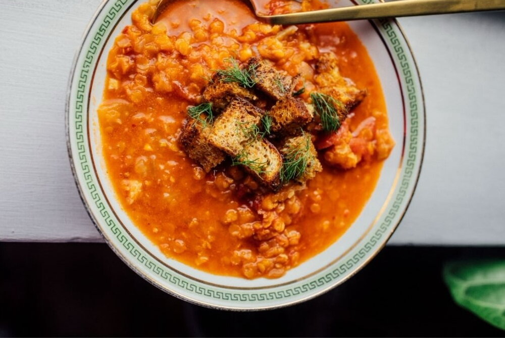 Lentil and tomato soup