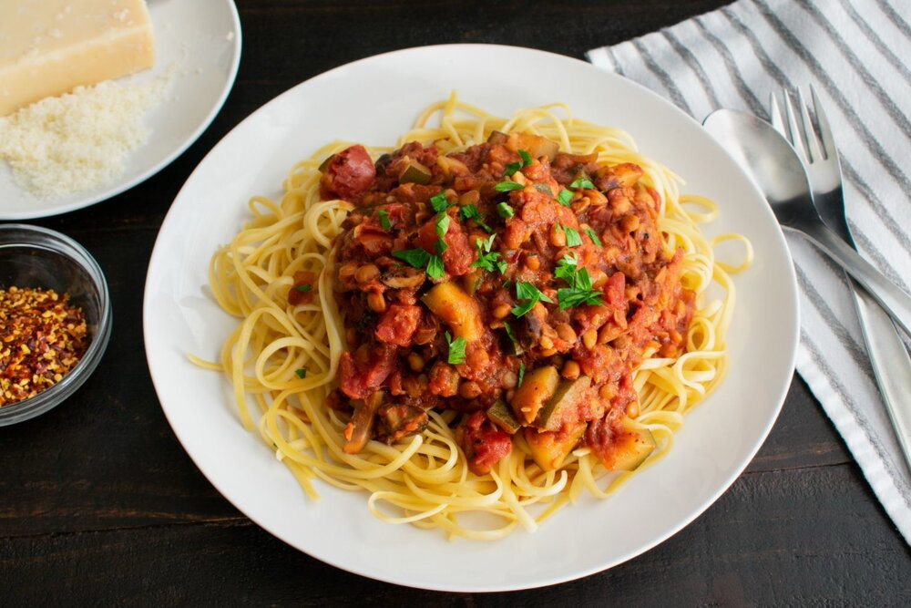 Lentil bolognese