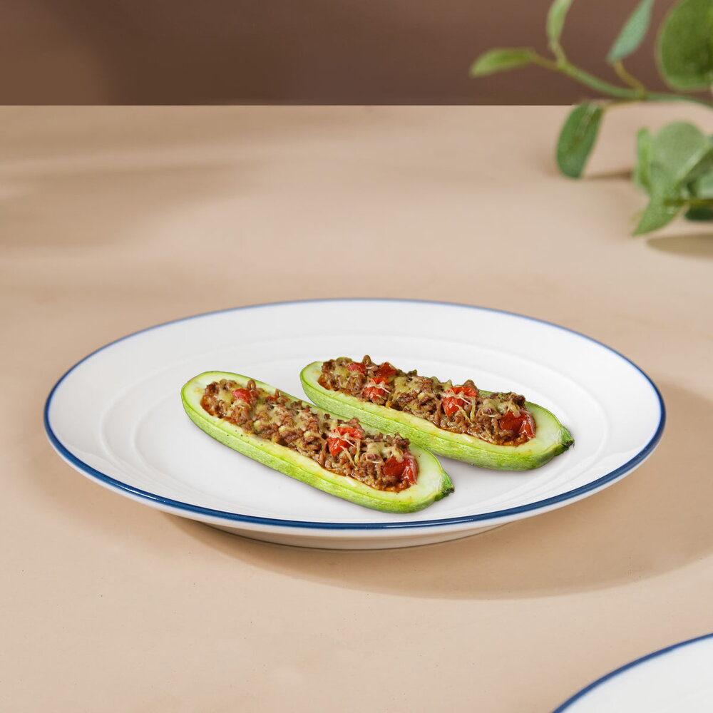 Oven-Baked Stuffed Zucchini with Ground Meat and Cheese