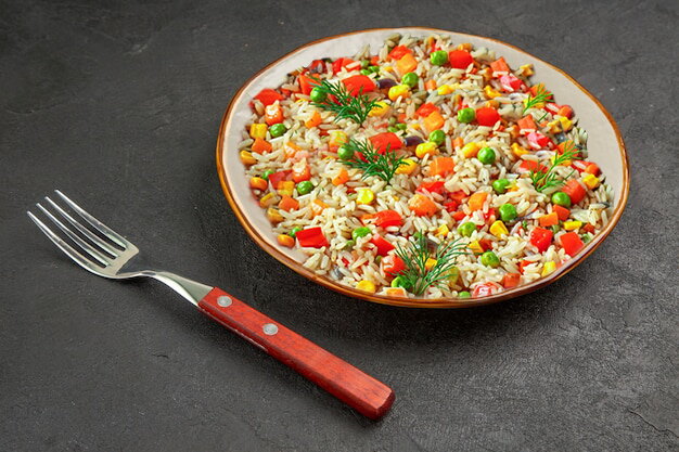 Pan-Fried Rice with Vegetables