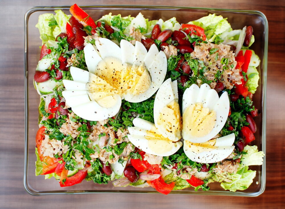 Canned Tuna and Napa Cabbage Salad