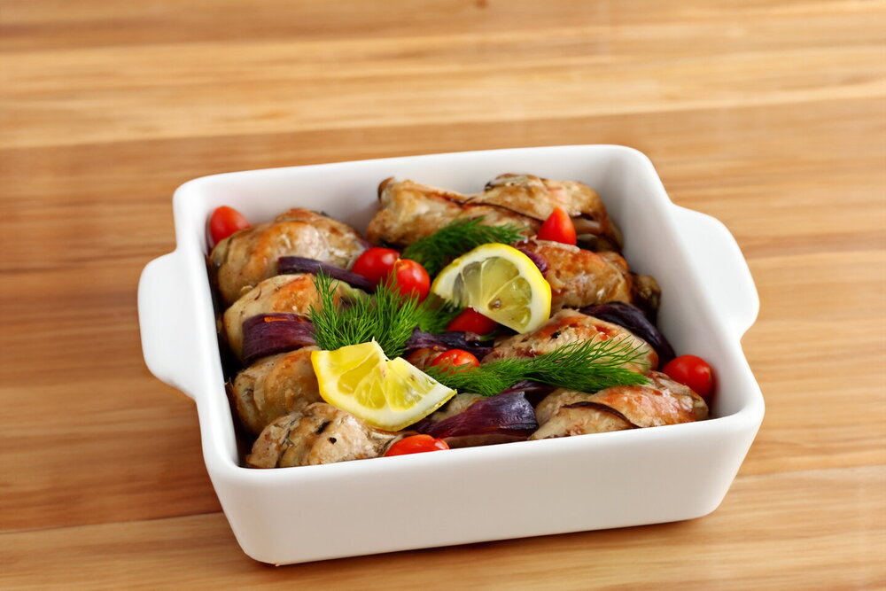 Oven-Baked Chicken Drumsticks with Lemon Butter and Rosemary