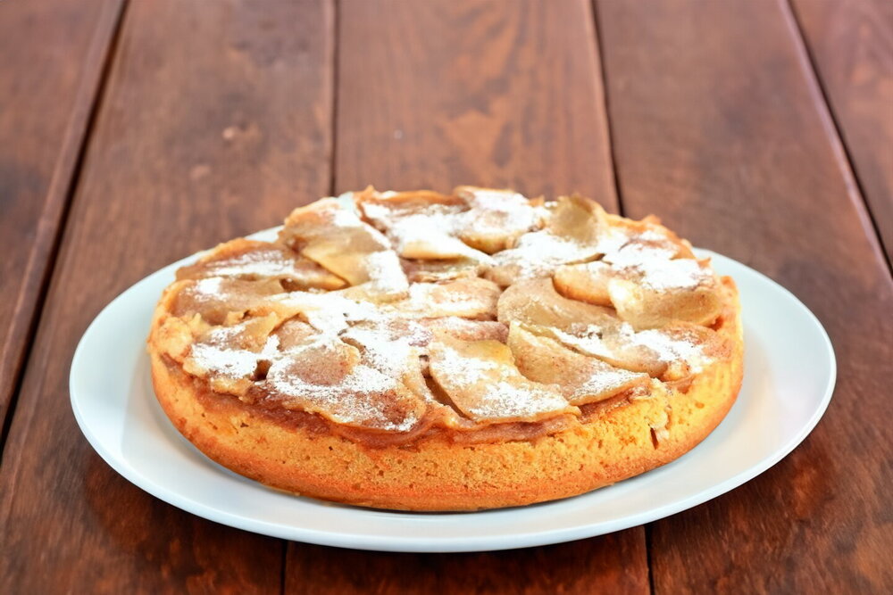 Upside-Down Apple Cake