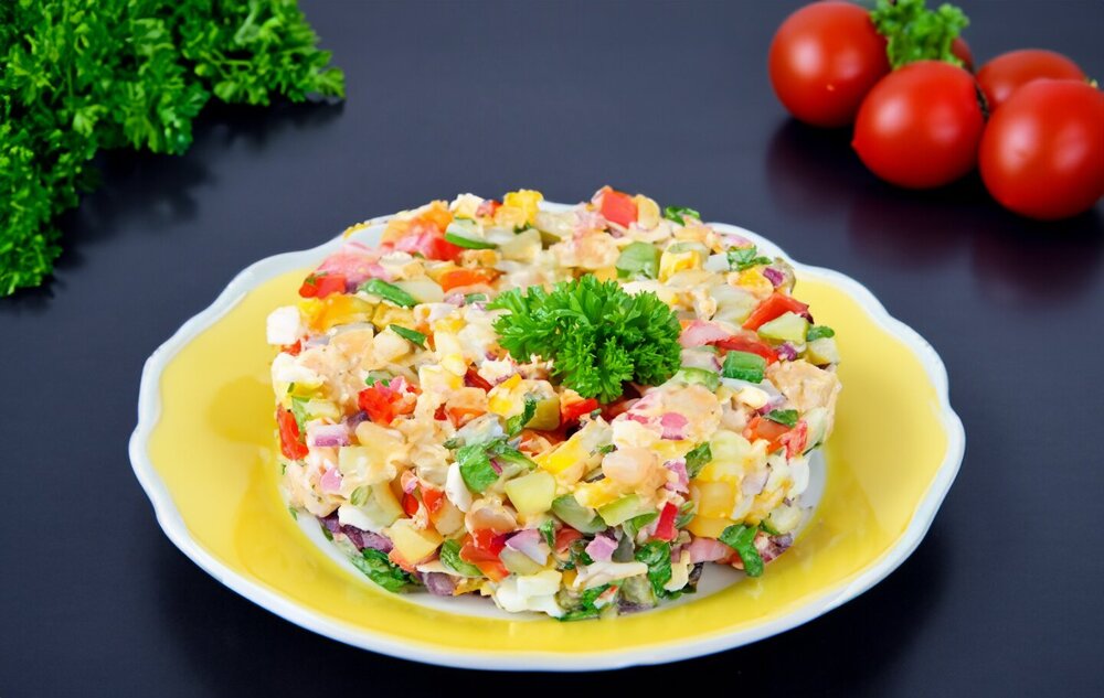 Chicken and Pickled Cucumber Salad