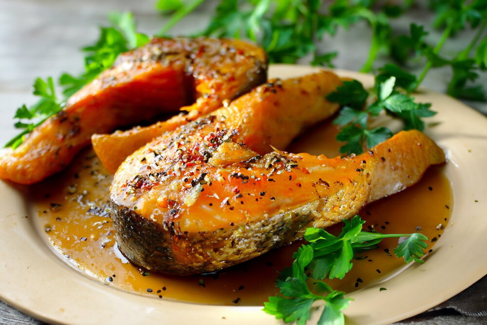 Homemade Hot-Smoked Red Fish Steaks